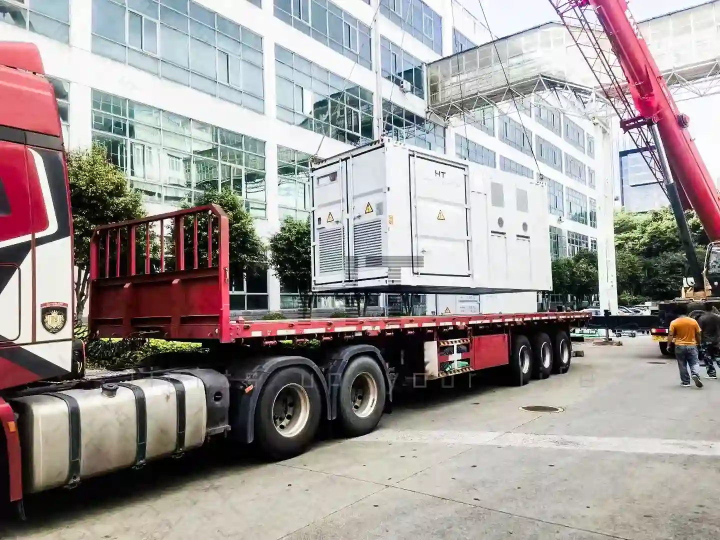 HT infinitepower energy storage container project delivery